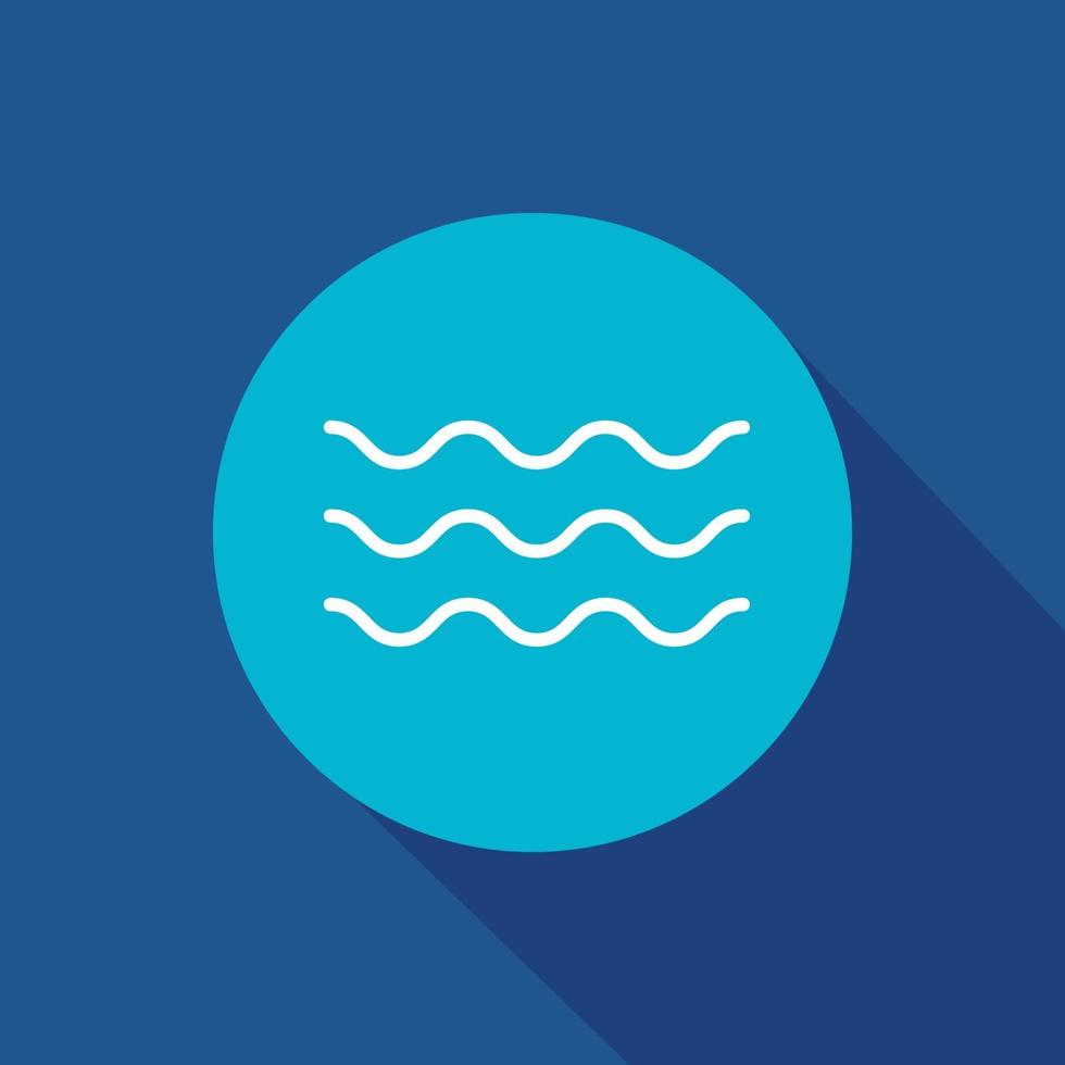 wave vector icon symbol for website and mobile app