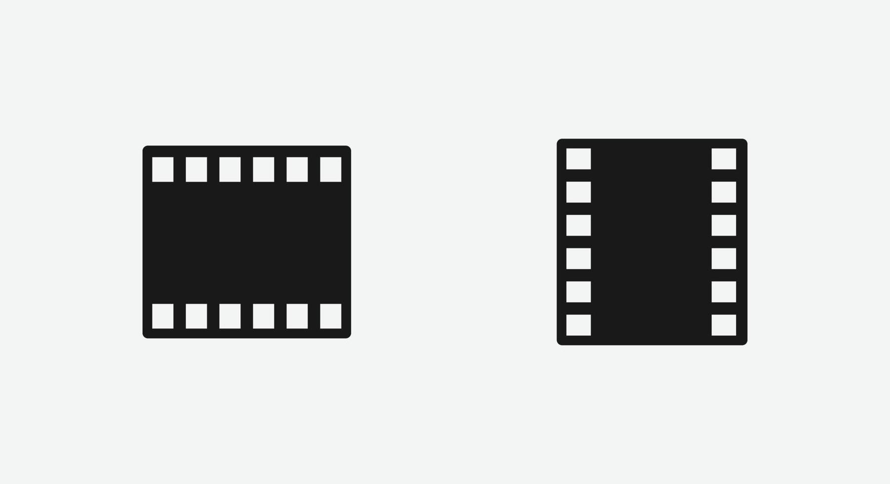 Película, símbolo de icono de vector de cine para sitio web y aplicación móvil