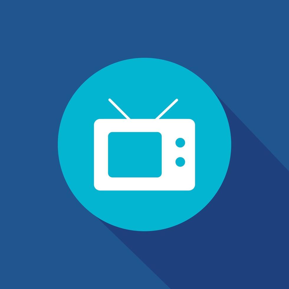 old television vector icon symbol for website and mobile app