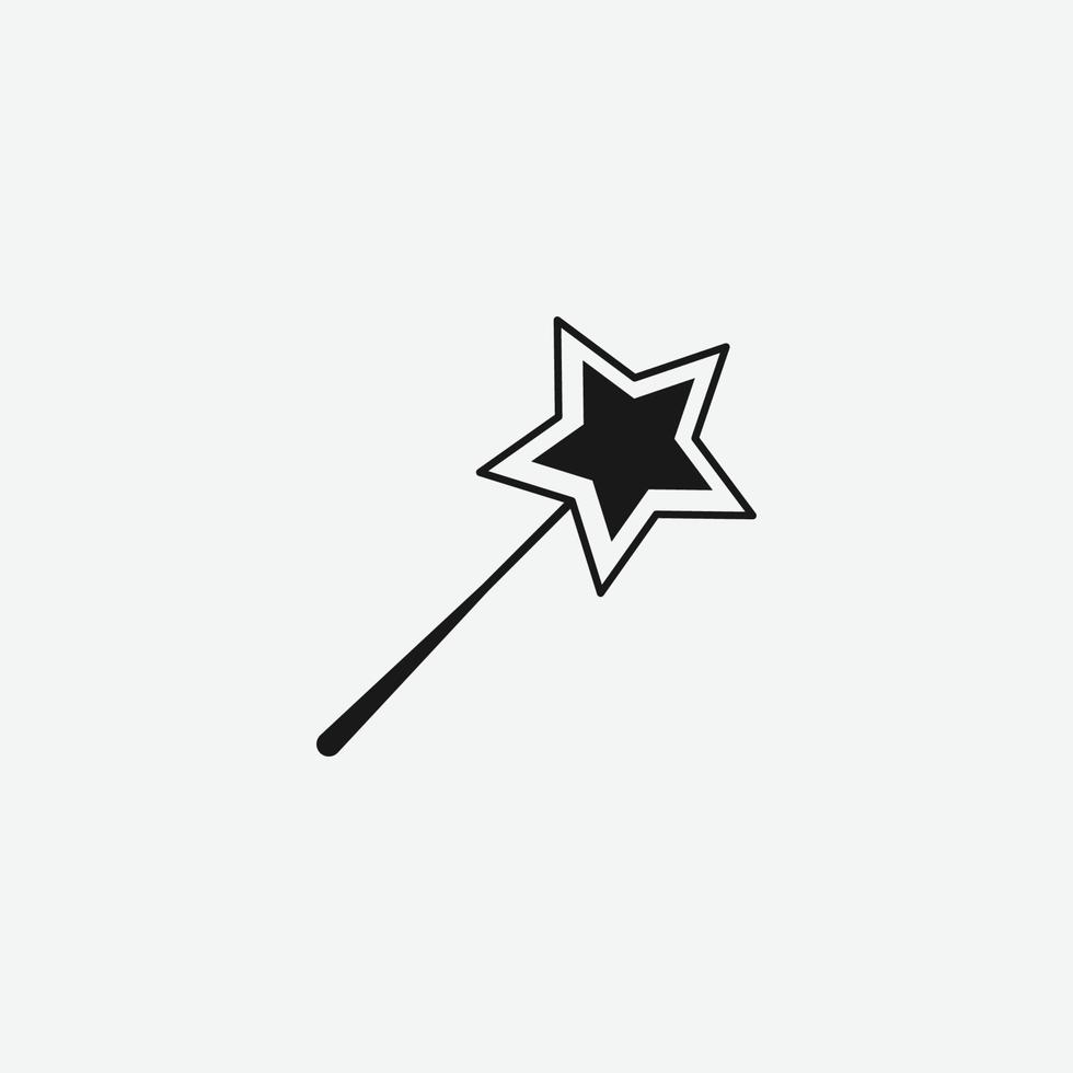 símbolo de icono de vector de varita mágica para sitio web y aplicación móvil
