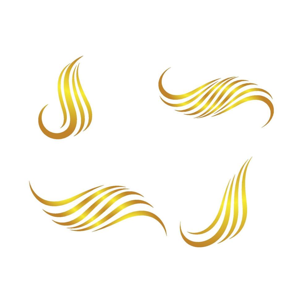Hair logo and symbol vector icon
