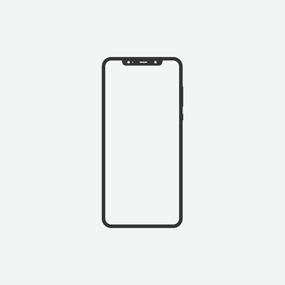 vector illustration of phone screen icon