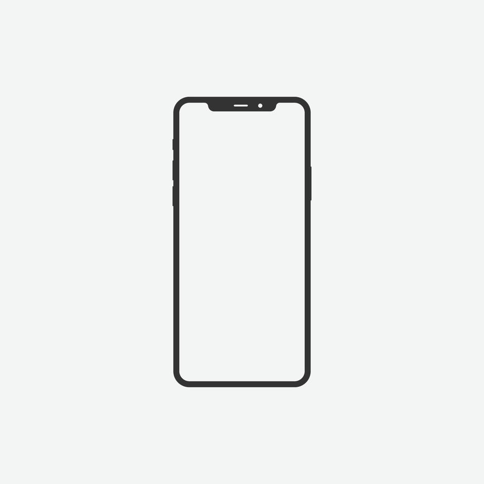 vector illustration of phone screen icon