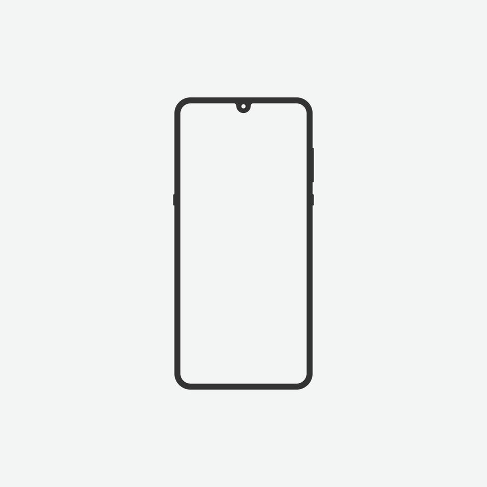 vector illustration of phone screen icon