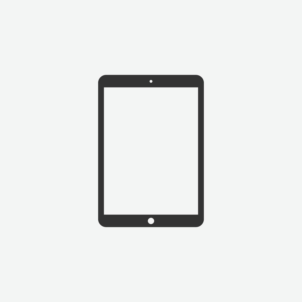 vector illustration of tablet icon