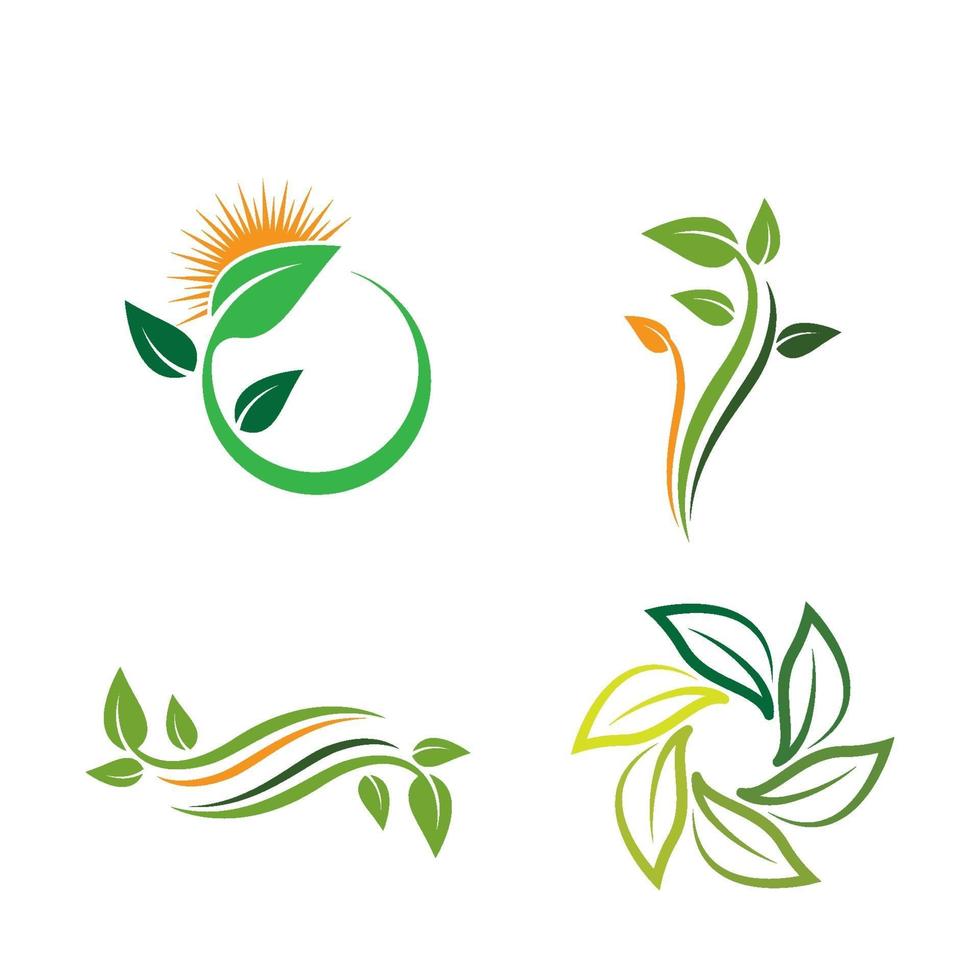 ecología logo imágenes ilustración vector