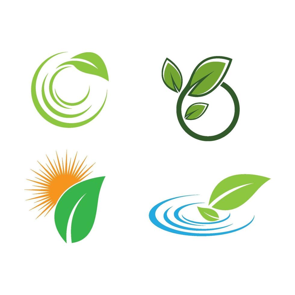 Ecology logo images illustration vector