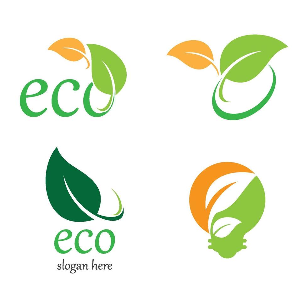 ecología logo imágenes ilustración vector