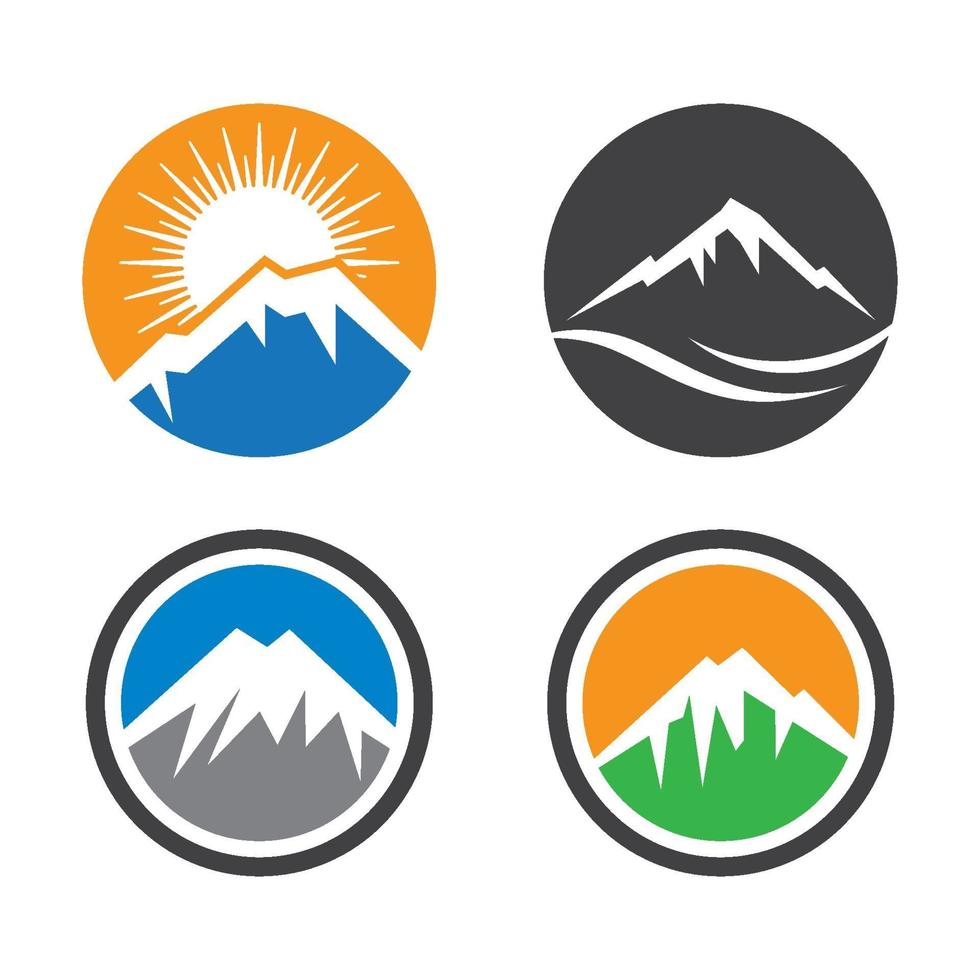 Mountain logo images vector