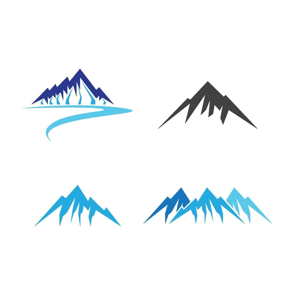 imagenes de logo de montaña vector