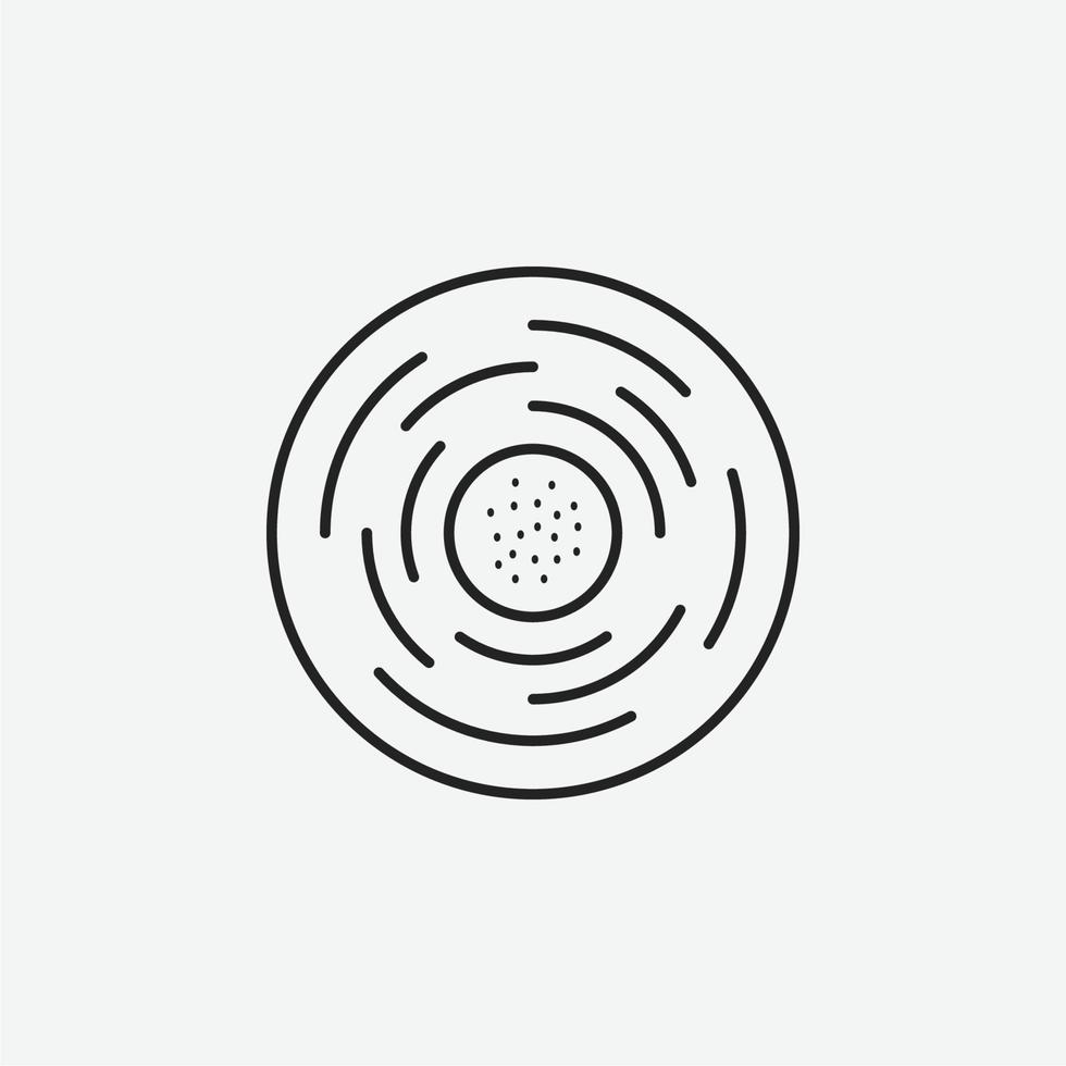 Gogal icon. Novruz traditional pastry vector icon