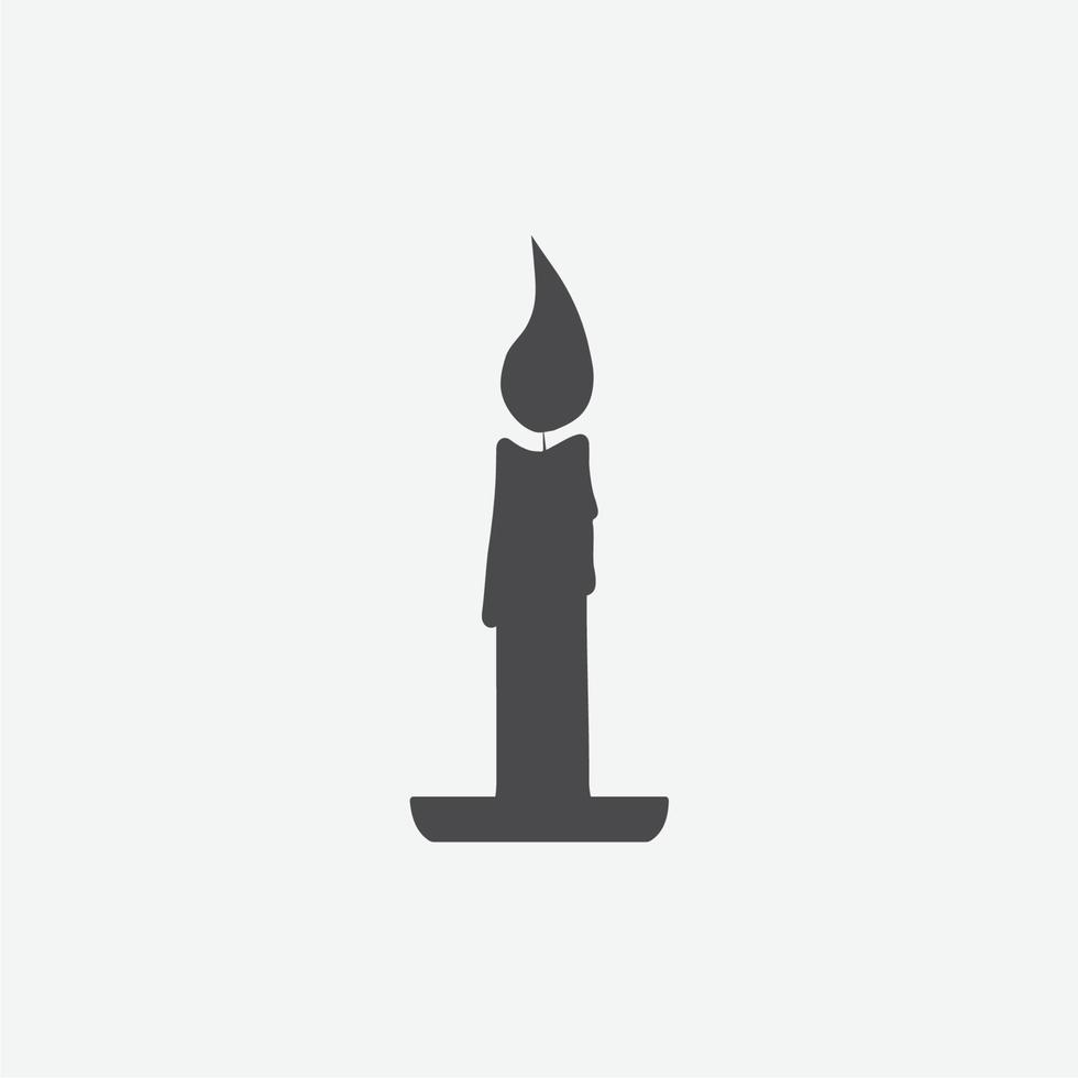 Candle icon. Novruz traditional pastry vector icon