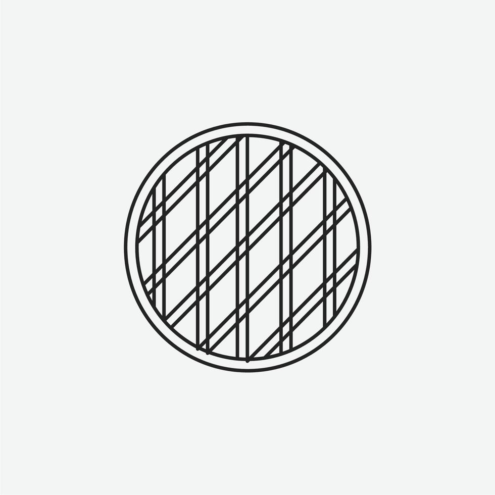 Sweet of Karabakh icon. Novruz traditional pastry vector icon