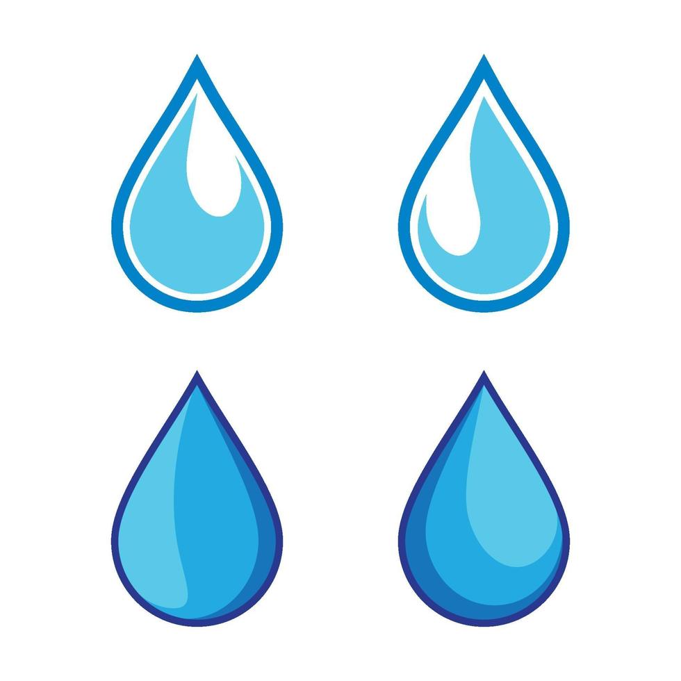 Water drop logo images vector