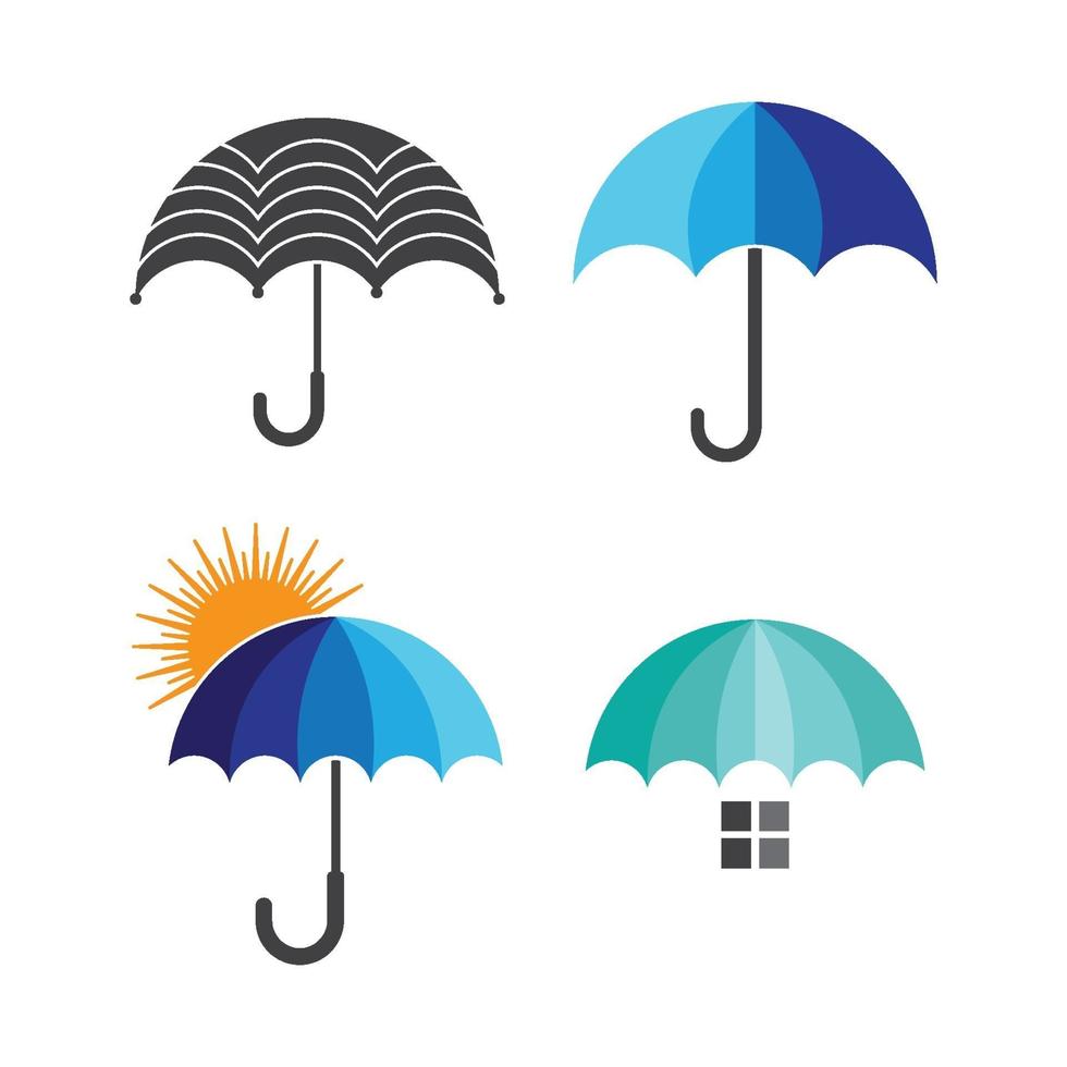 paraguas logo imagenes ilustracion vector