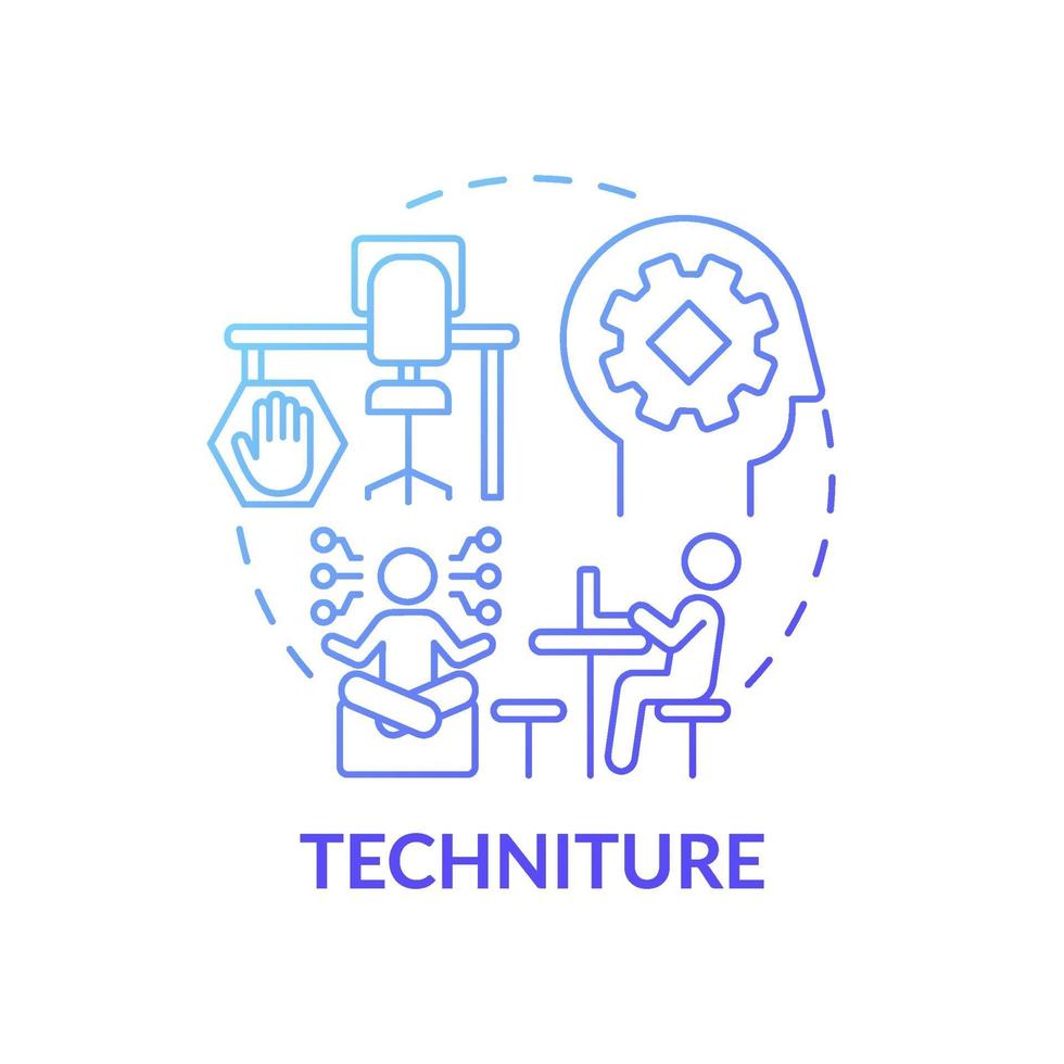 Techniture concept icon vector