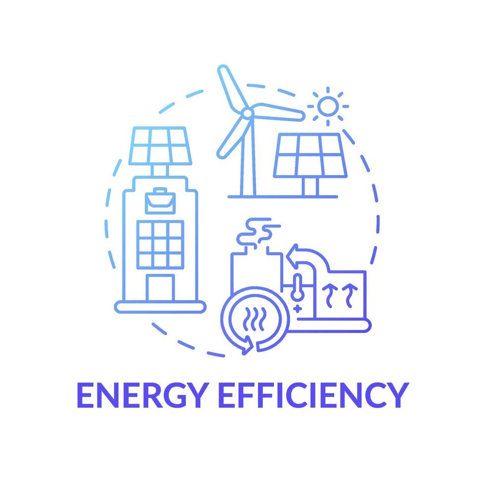 Energy efficiency concept icon vector