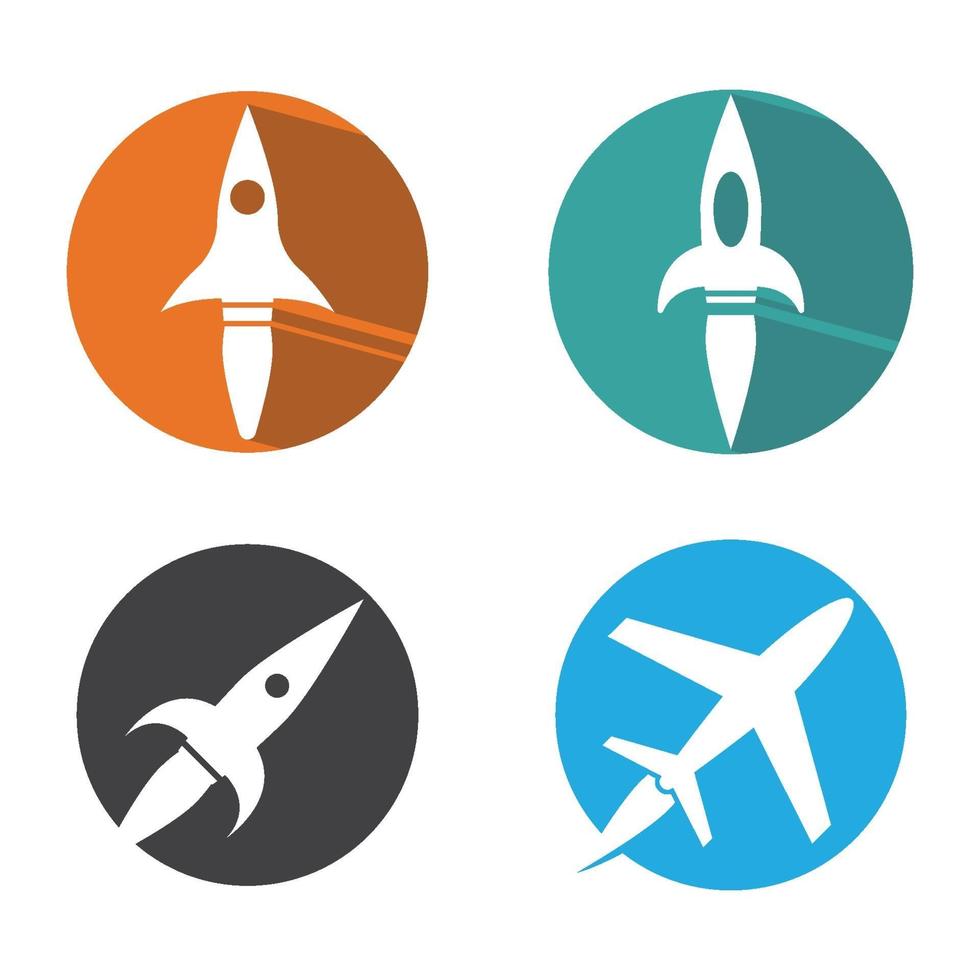 Rocket logo images vector