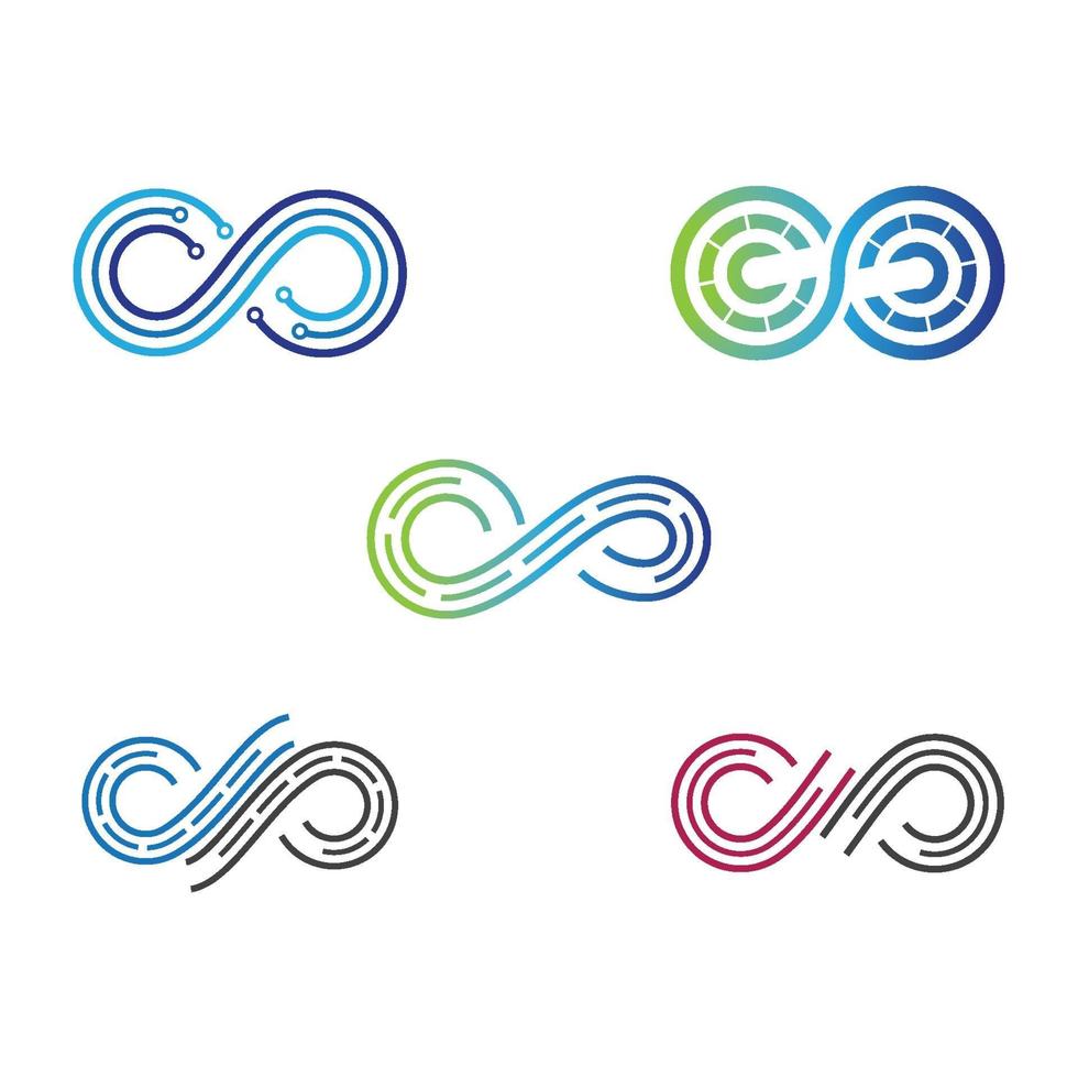 Infinity logo images vector