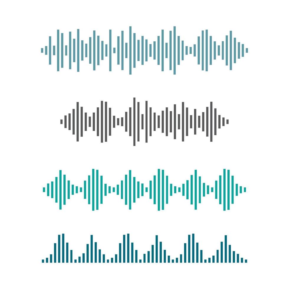 Sound wave images vector