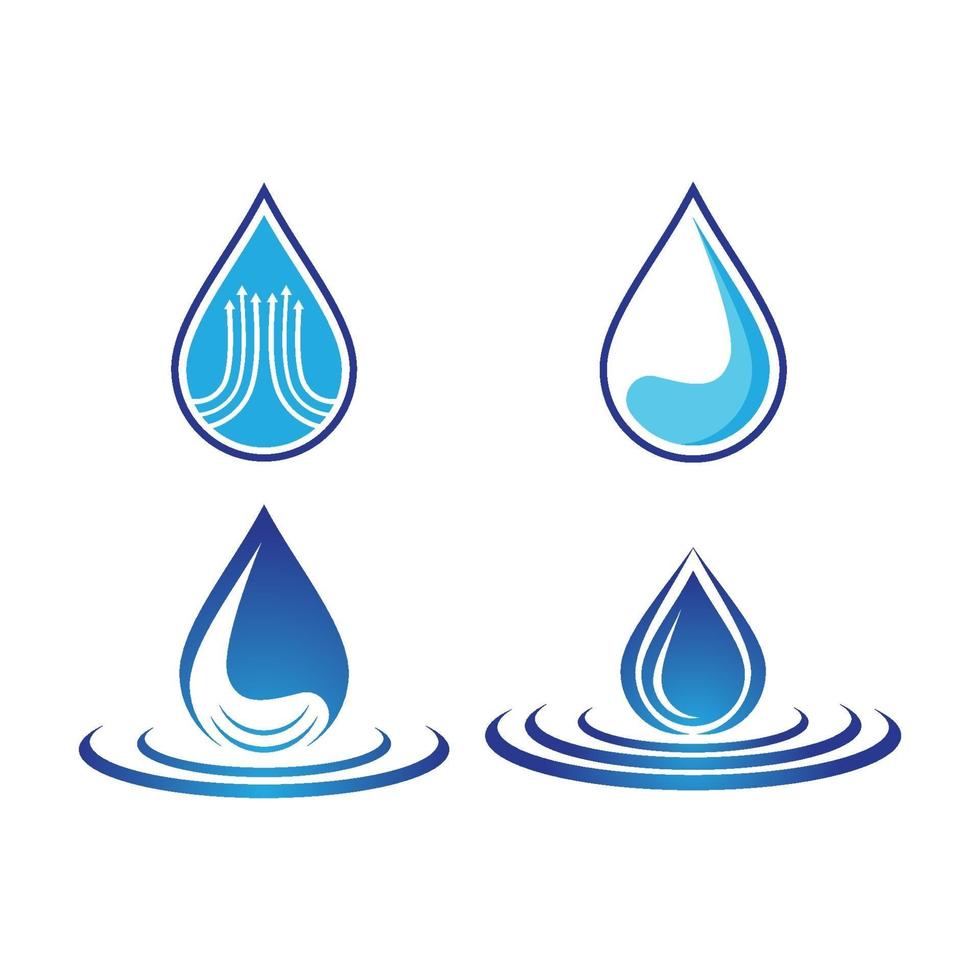 Water drop logo images vector