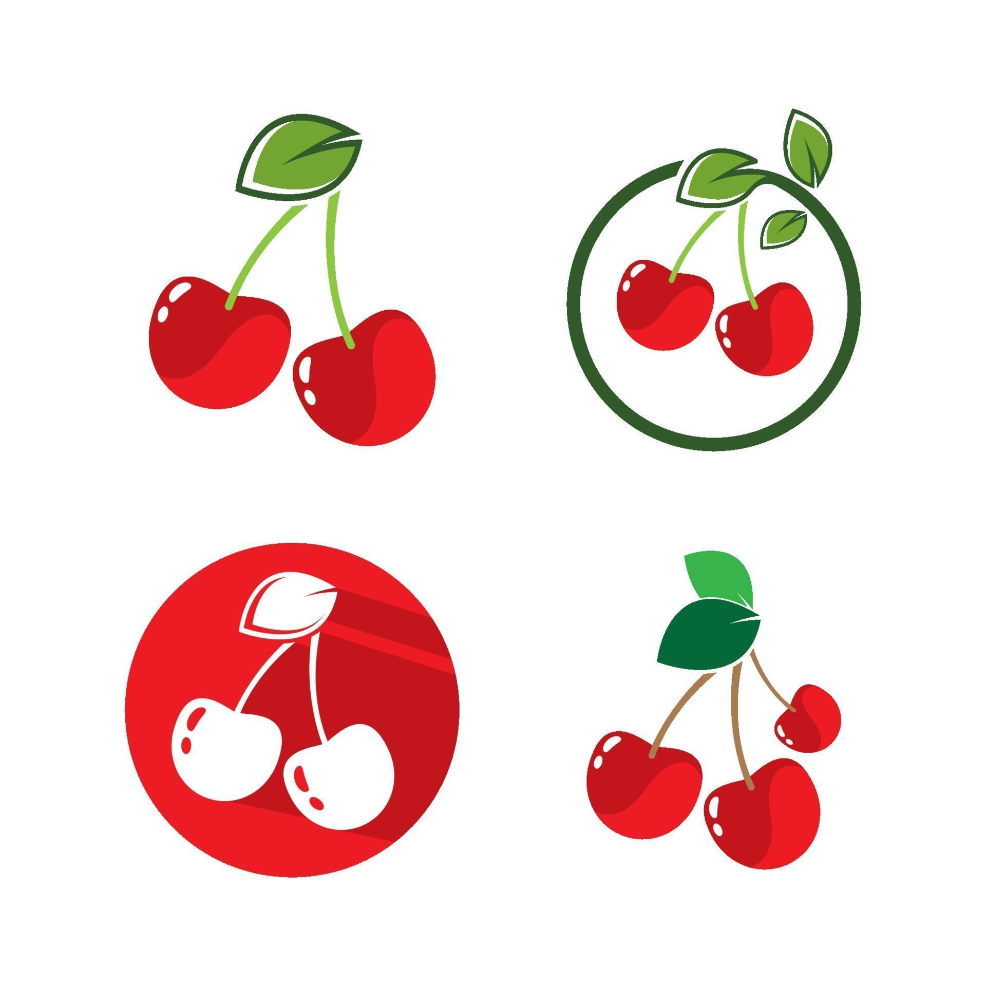 Cherry logo images 2250178 Vector Art at Vecteezy