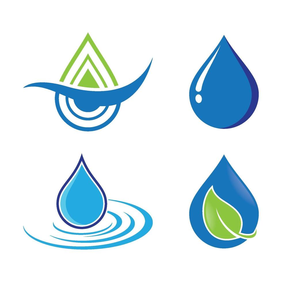 Water drop logo images vector