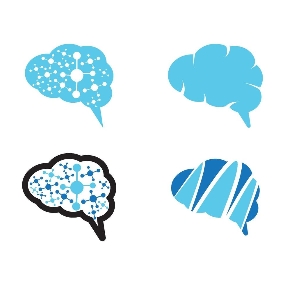 Brain logo images vector