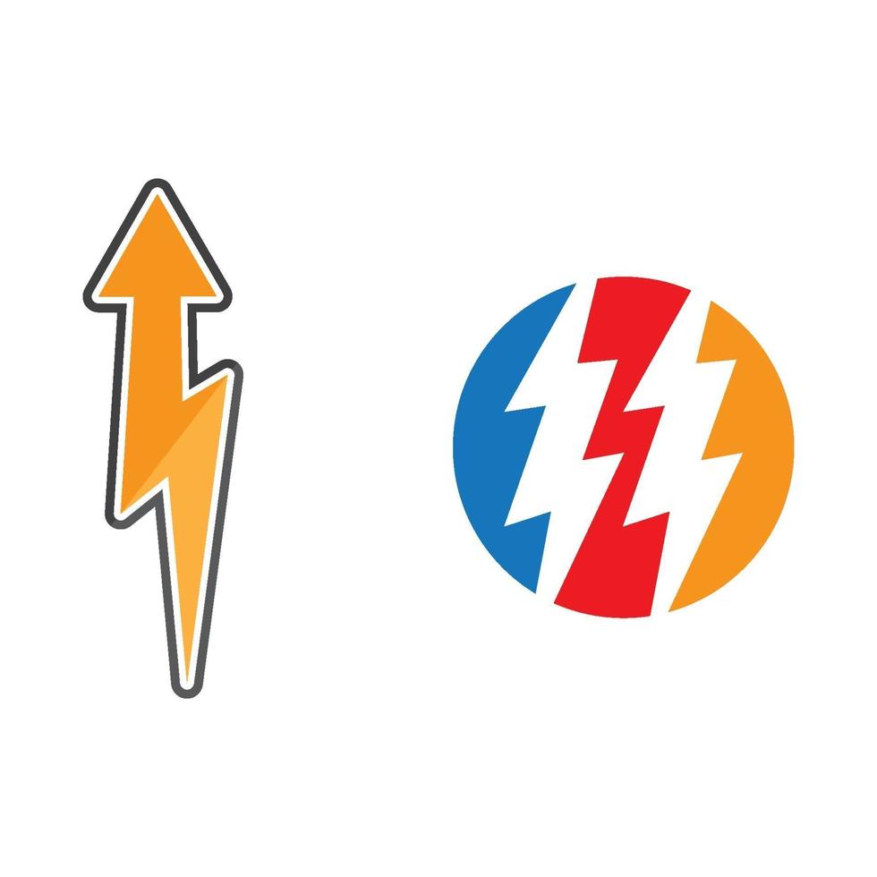 Lightning logo images vector