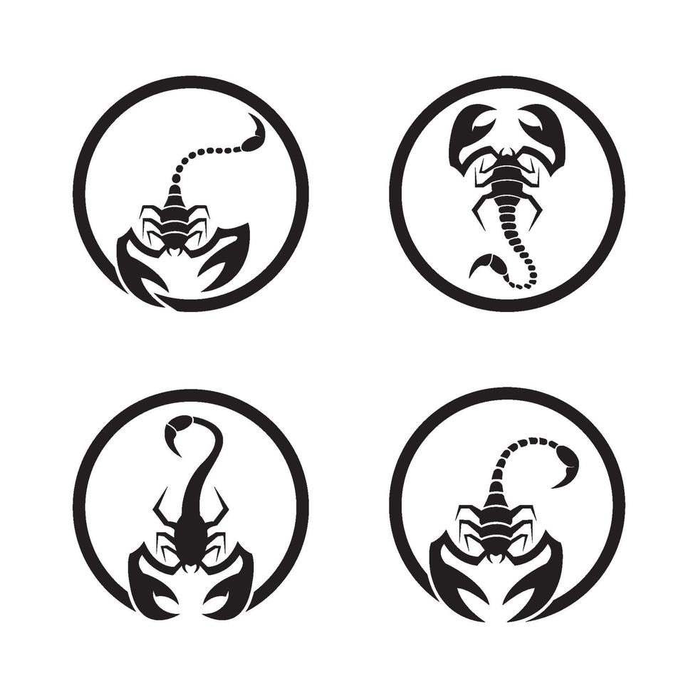 Scorpion logo images illustration vector