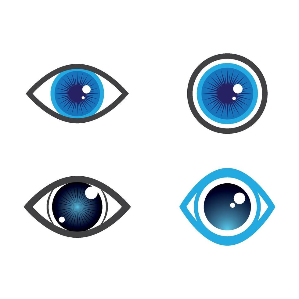 imágenes de logo cuidado de ojos vector