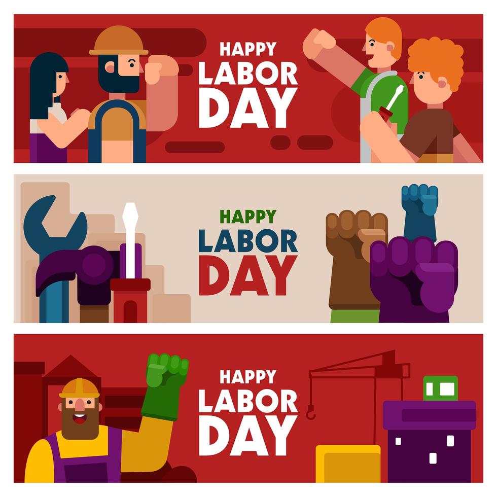 Labor Day Banner vector