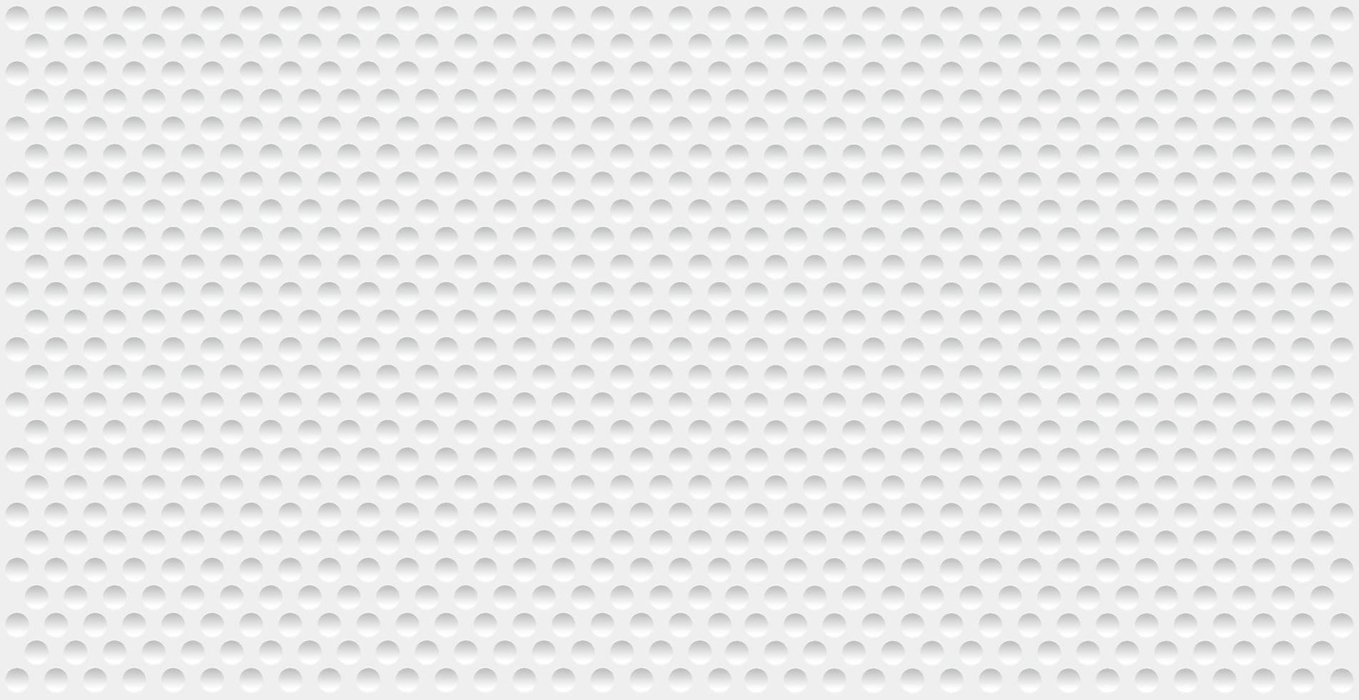 Abstract white perforated background with many holes vector