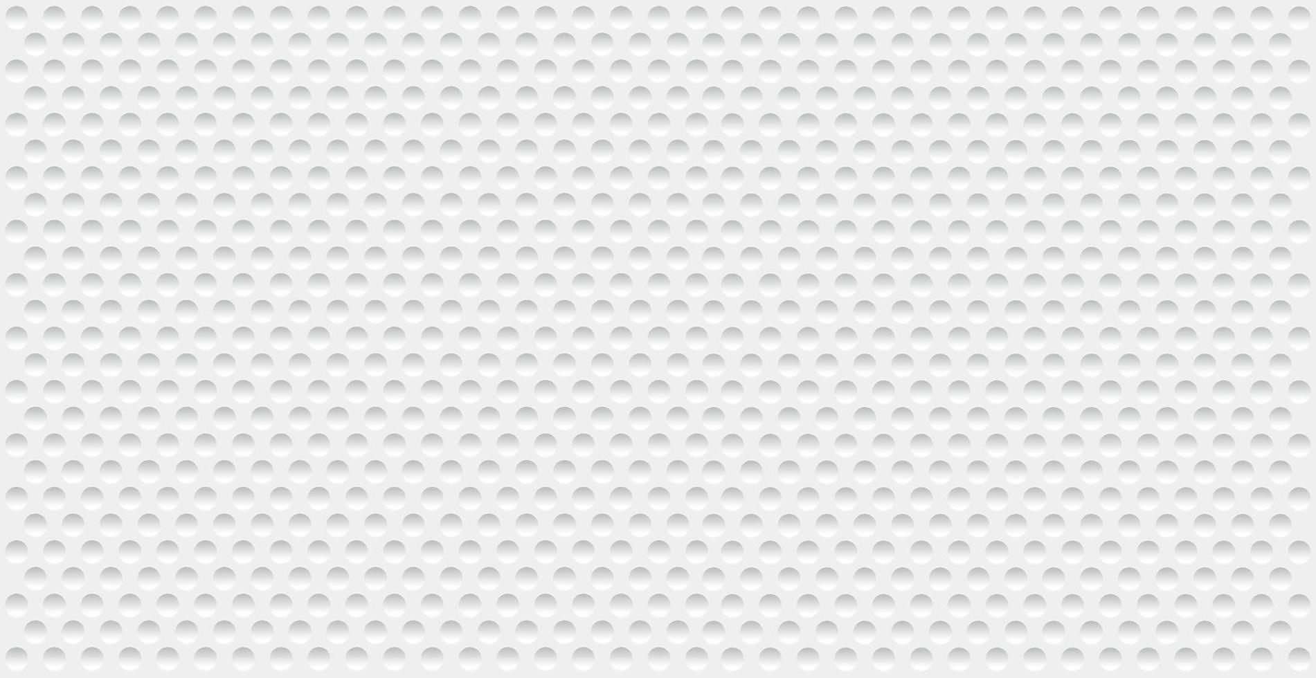 Abstract white perforated background with many holes vector