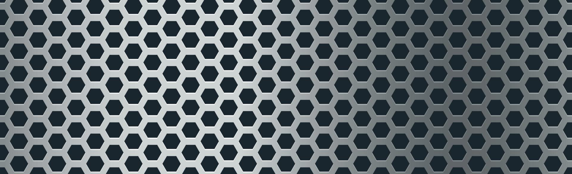 Silver perforated iron with white reflections vector