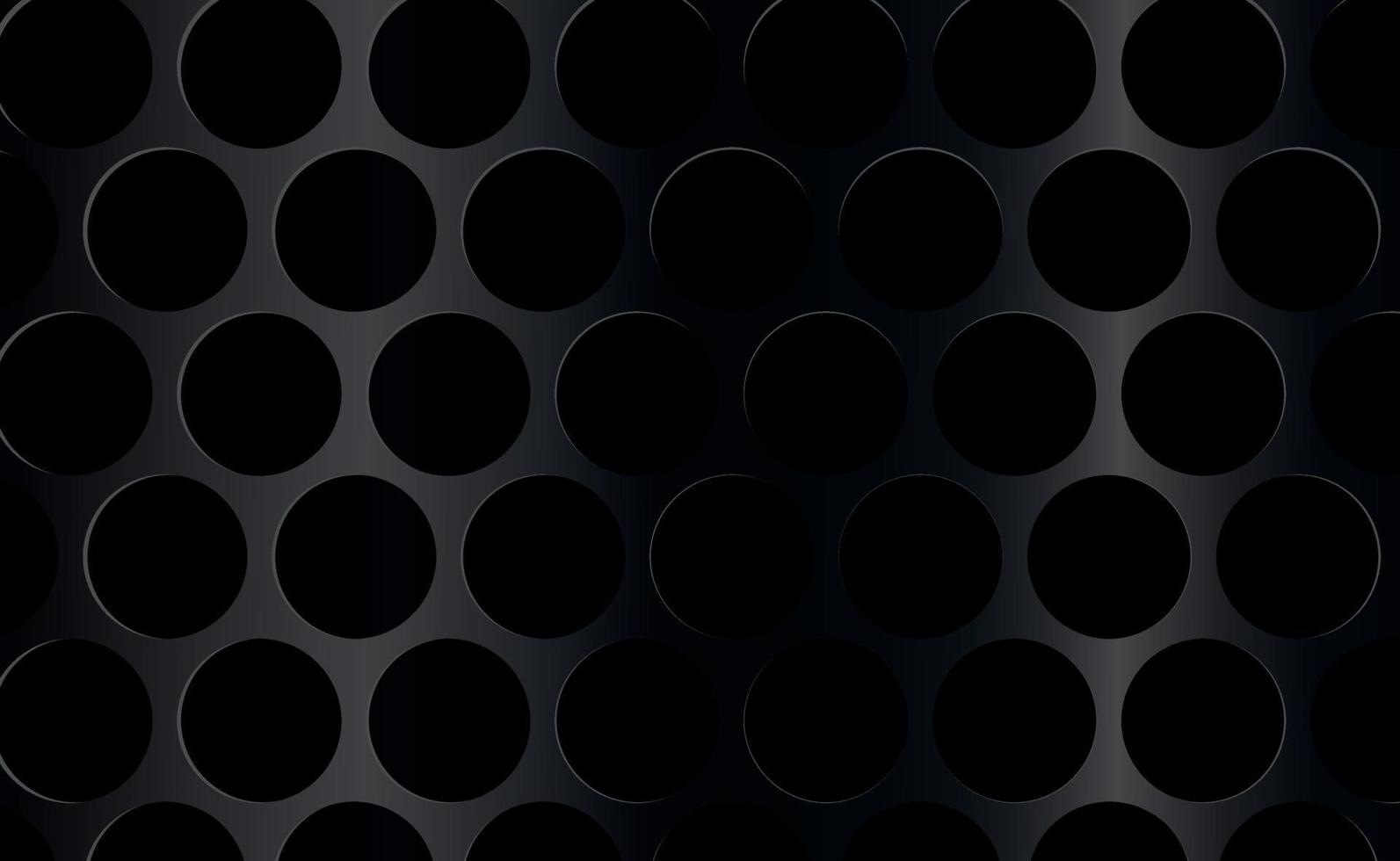 Black perforated background with black holes vector