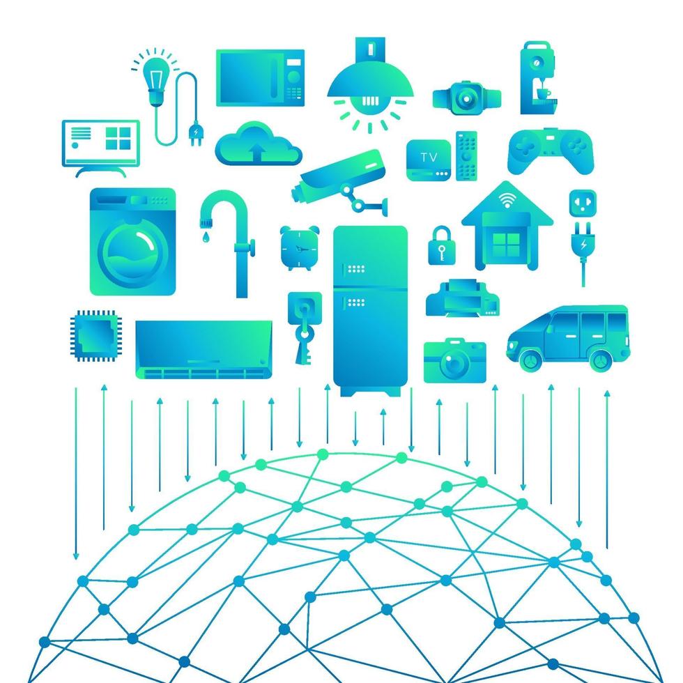 internet de las cosas vector