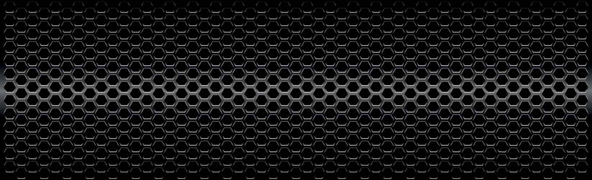 Black perforated iron with white reflections vector