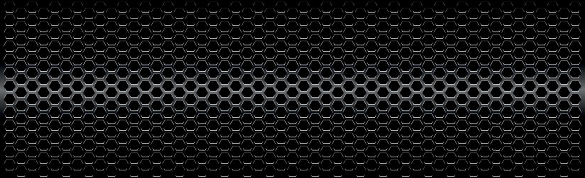 Black perforated iron with white reflections vector