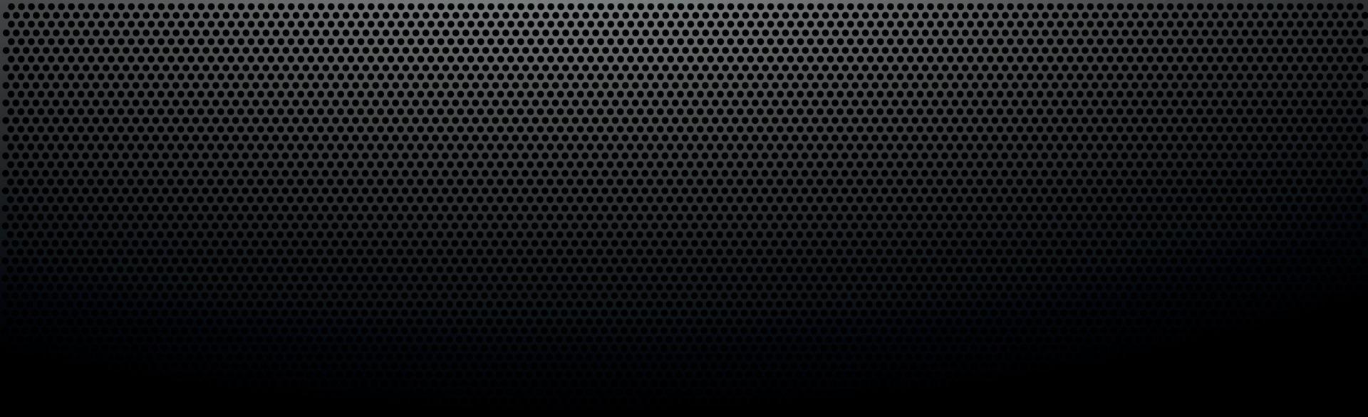 Black perforated iron with white reflections vector