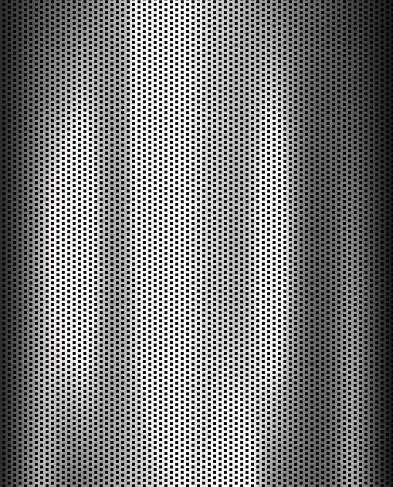 Perforated iron in silver with white reflections vector