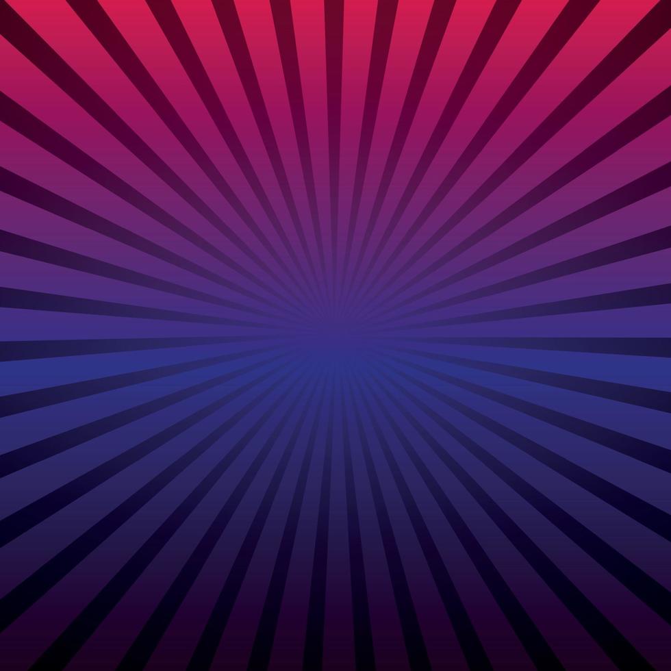 Panoramic background abstract rays of the sun around vector