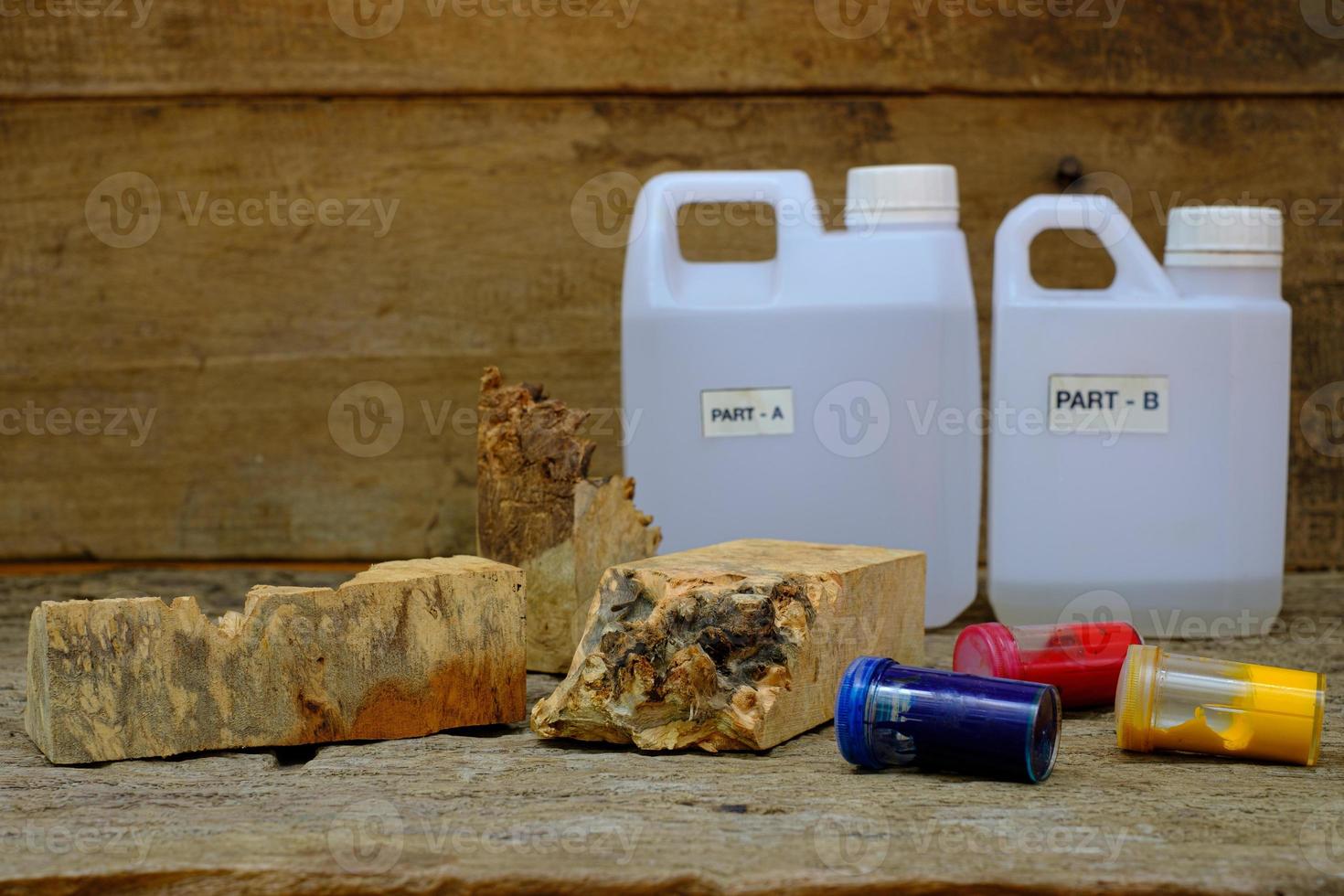 Resin epoxy for casting wood photo