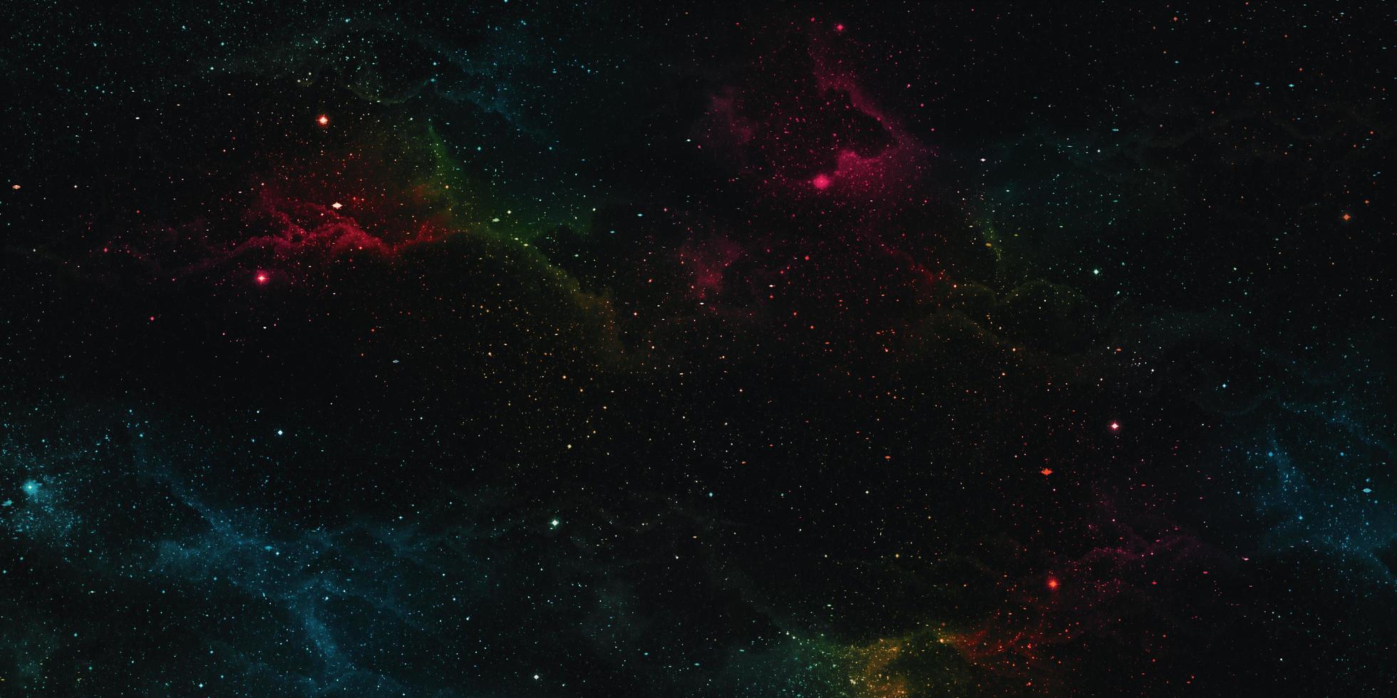 Realistic nebula space background, 3d illustration photo