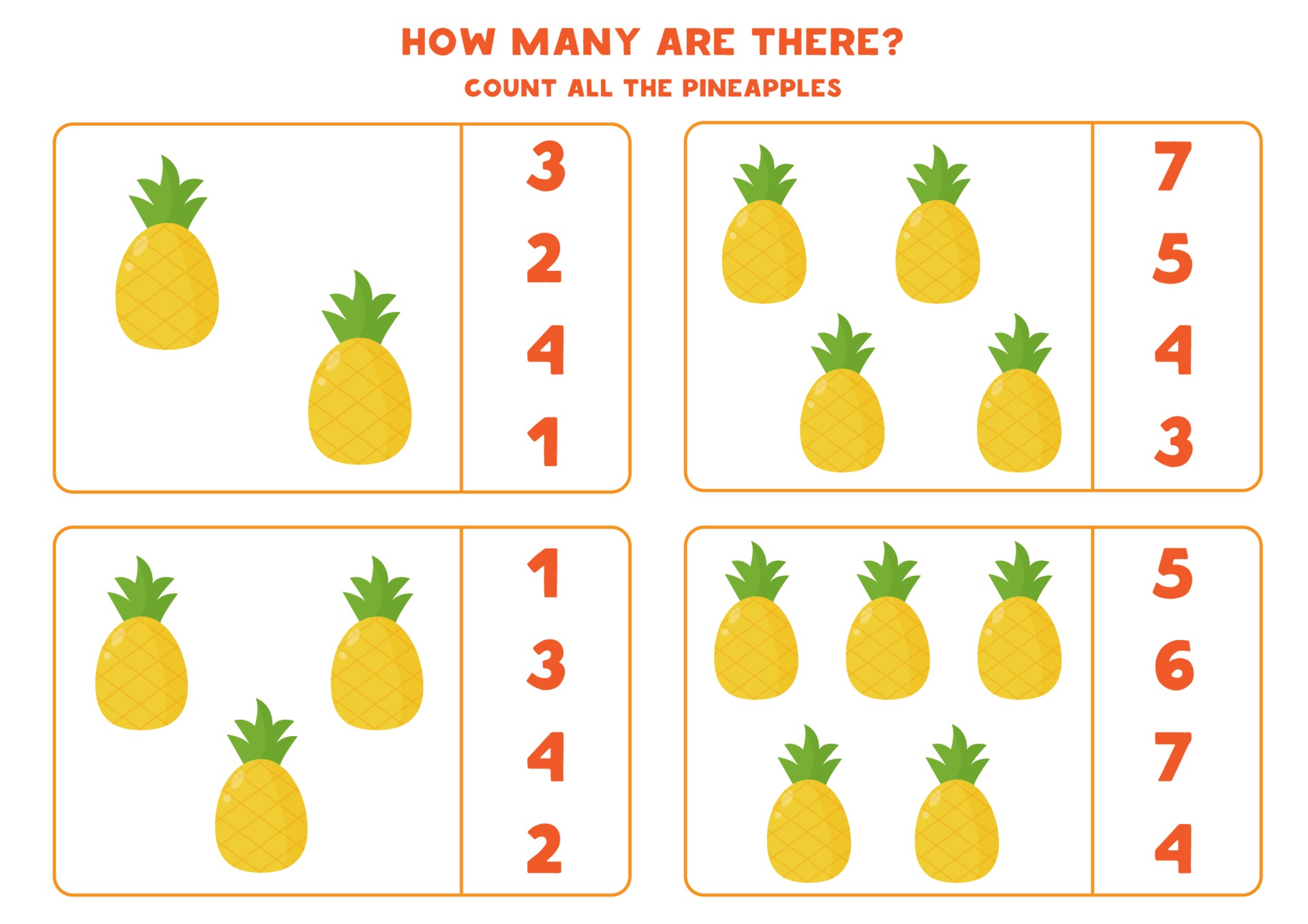 Circle the right answer