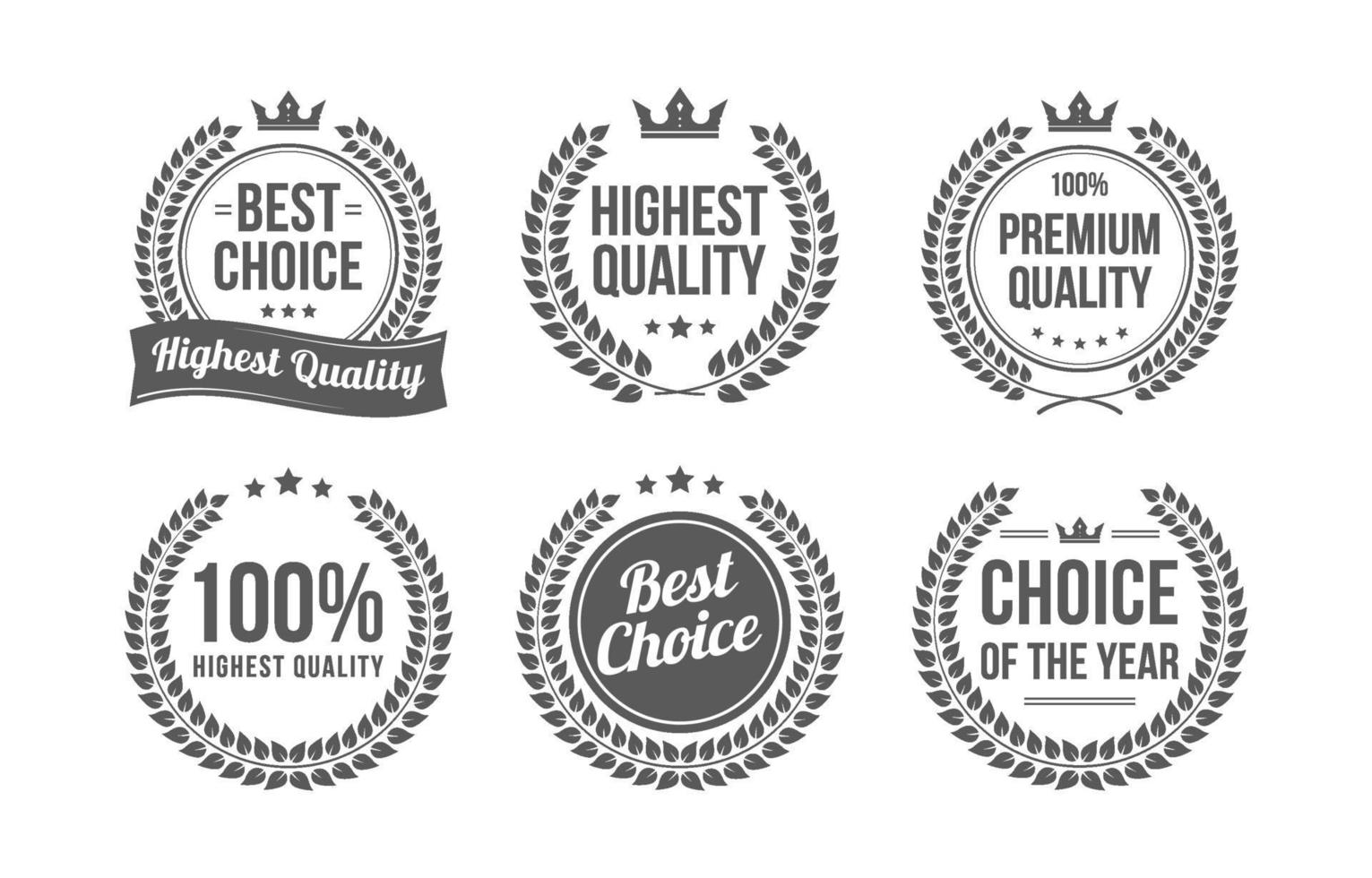 Premium And Best Quality Wreath Icons vector