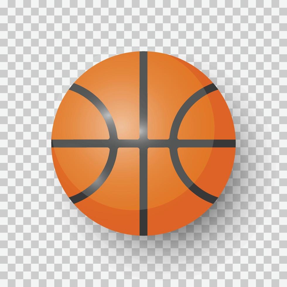 Basketball isolated on background vector