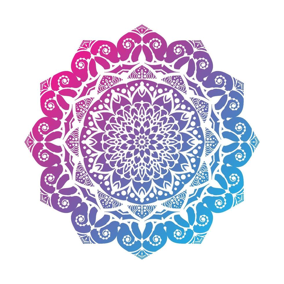 colorido diseño de mandala vector