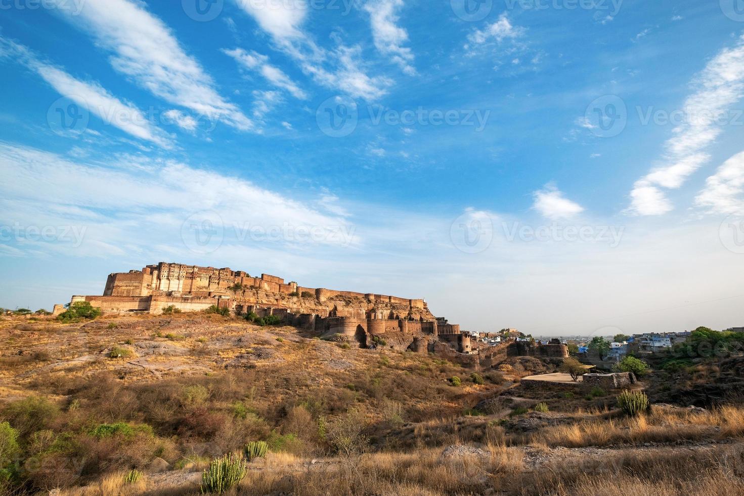 Fuerte de Mehrangarh en Jodhpur, Rajasthan, India foto