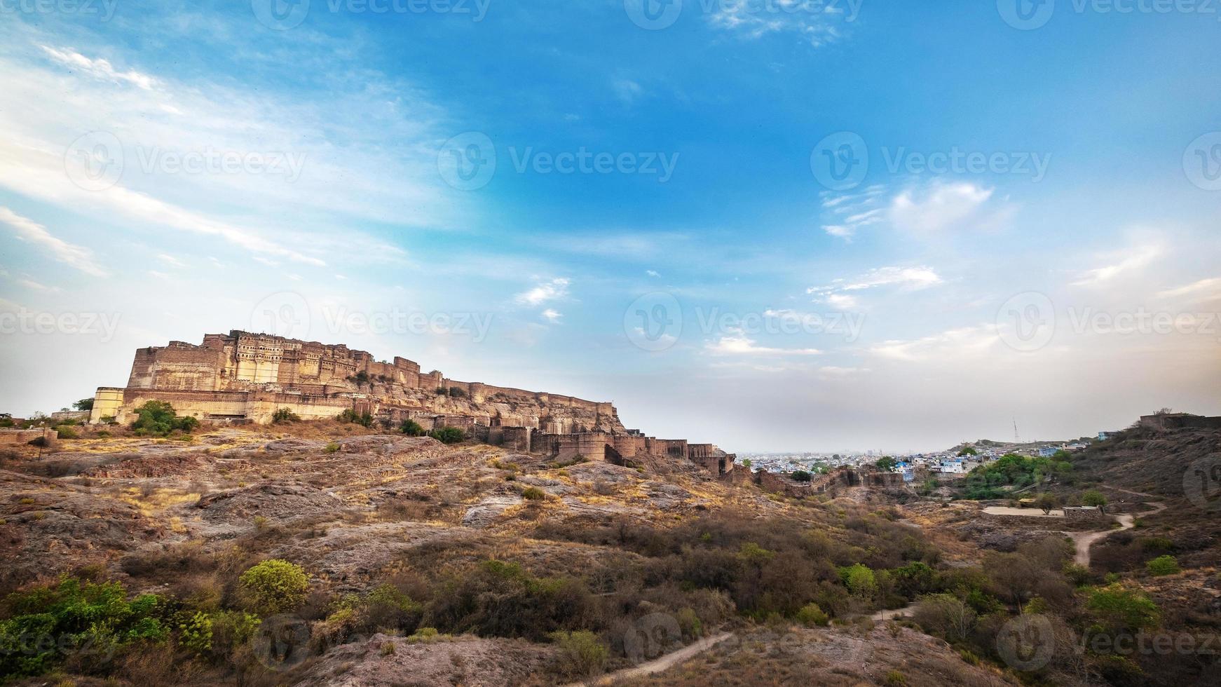 Fuerte de Mehrangarh en Jodhpur, Rajasthan, India foto